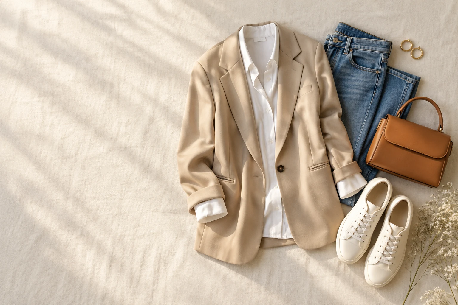 A coordinated fashion outfit for an example campaign
